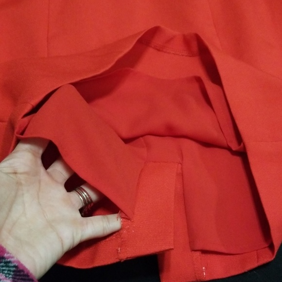 Anthro Elegant Red Dress - Picture 7 of 8